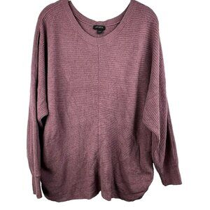 J Jill Women's Sweater Pink Pullover Knit Relaxed Crew Neck Boho Casual Comfy